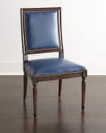 Image 1 of 3: Massoud Ingram Leather Dining Chair, B6