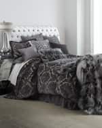 Image 3 of 5: Haute House Silver Tufted King Bed