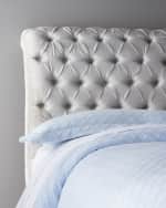 Image 3 of 11: Haute House Silver Tufted Queen Bed