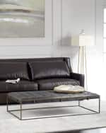 Image 1 of 3: Four Hands Leroy Leather Coffee Table