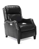 Image 4 of 5: Bernhardt Cleo Leather Powered Recliner Chair