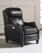 Image 1 of 5: Bernhardt Cleo Leather Powered Recliner Chair