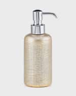 Image 1 of 4: Labrazel Woven Metallic Pump Dispenser with Chrome Polished Top