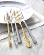 Image 4 of 7: Wallace Silversmiths 20-Piece Gold Bamboo Flatware Service