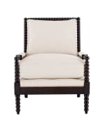 Image 3 of 3: Old Hickory Tannery Ellsworth Neutral Spindle-Back Chair