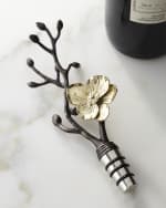 Image 1 of 3: Michael Aram Gold Orchid Wine Stopper