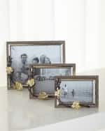 Image 3 of 3: Michael Aram Gold Orchid 8" x 10" Picture Frame