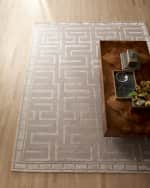 Image 3 of 3: Exquisite Rugs Rowling Maze Hand-Knotted Hand-Knotted Rug, 12' x 15'