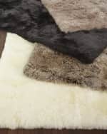 Image 4 of 4: Exquisite Rugs Effie Sheepskin Rug, 12" x 15"