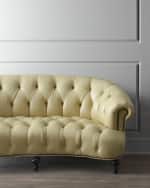 Image 2 of 2: Old Hickory Tannery Lenoir Leather Tufted Sofa 70.5"