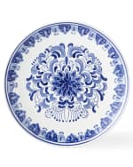 Image 1 of 2: Neiman Marcus Set of 12 Assorted Blue & White Dinner Plates