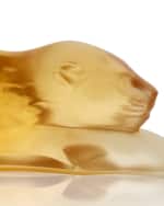 Image 3 of 3: Lalique Small Zelia Panther Sculpture