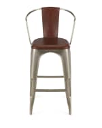 Image 4 of 5: Butler Specialty Co Sundance Leather Barstool