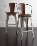 Image 1 of 5: Butler Specialty Co Sundance Leather Barstool