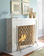 Image 2 of 5: Lexington Single-Panel Fireplace Screen