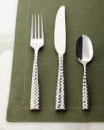 Image 1 of 2: Fortessa 20-Piece Lucca Faceted Flatware Service