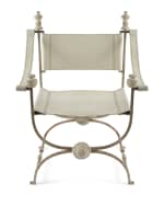 Image 3 of 5: Martina Ivory Leather Chair