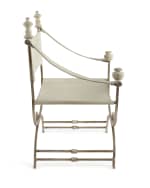 Image 4 of 5: Martina Ivory Leather Chair