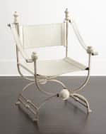 Image 1 of 5: Martina Ivory Leather Chair