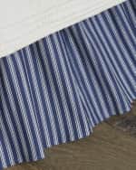 Image 1 of 3: Sherry Kline Home Queen Country Toile Striped Dust Skirt
