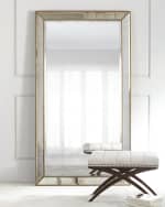 Image 1 of 5: Aldina Beaded Floor Mirror, 79"T
