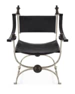 Image 2 of 3: Martina Ebony Leather Chair