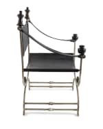 Image 3 of 3: Martina Ebony Leather Chair