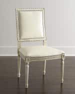 Image 1 of 2: Massoud Melissa Leather Dining Chair