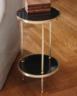 Image 3 of 4: Global Views Galen Tiered Side Table