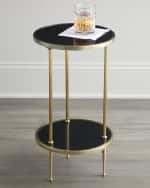 Image 1 of 4: Global Views Galen Tiered Side Table