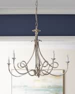 Image 2 of 3: Visual Comfort Signature Double Twist Large Chandelie By Suzanne Kasler