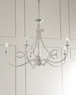 Image 1 of 3: Visual Comfort Signature Double Twist Large Chandelie By Suzanne Kasler