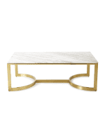 Image 3 of 6: Bernhardt Marquis Marble Coffee Table