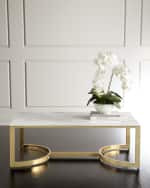 Image 1 of 6: Bernhardt Marquis Marble Coffee Table