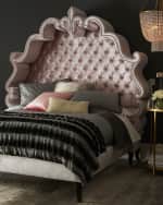 Image 2 of 3: Haute House Maria Tufted King Bed