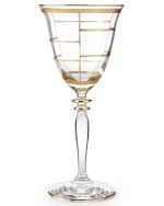 Image 1 of 2: Vietri Elegant Grid Wine Glass