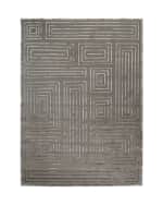 Image 1 of 2: Exquisite Rugs Spiral Quads Rug, 10' x 14'