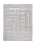 Image 2 of 2: Exquisite Rugs Spiral Quads Rug, 8' x 10'