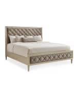 Image 2 of 6: Caracole Millet Diamond-Tufted Queen Bed