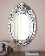 Image 1 of 2: Ernhart Oval Venetian-Style Mirror
