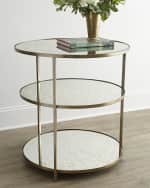 Image 1 of 2: Arteriors Whitney Mirrored Side Table