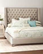 Image 1 of 2: Massoud Missy Tufted Queen Bed