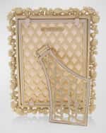 Image 2 of 2: Jay Strongwater Leslie Bejeweled Picture Frame, 5" x 7"