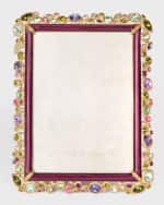 Image 1 of 2: Jay Strongwater Leslie Bejeweled Picture Frame, 5" x 7"