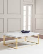 Image 1 of 6: John-Richard Collection Calabria Marble-Top Coffee Table