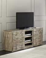 Image 2 of 4: Gwen Carved Entertainment Console