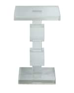 Image 3 of 3: John-Richard Collection Duchess Crystal Cube Side Table