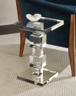 Image 1 of 3: John-Richard Collection Duchess Crystal Cube Side Table