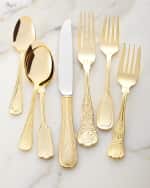 Image 1 of 5: Towle Silversmiths 90-Piece Gold-Plated Hotel Flatware Service