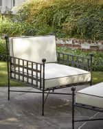 Image 1 of 8: Avery Neoclassical Outdoor Lounge Chair